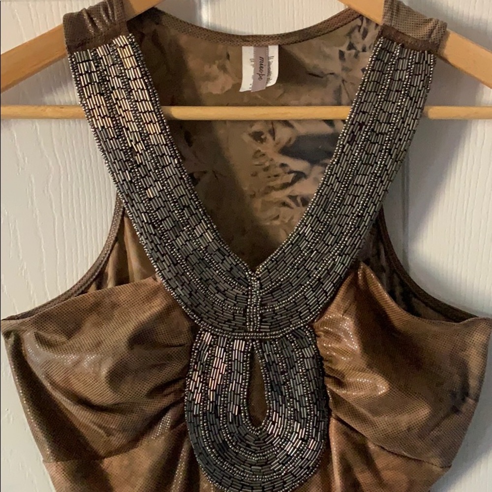 Beautiful metallic top